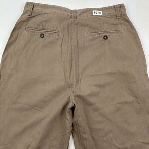 VTG TOMMY HILFIGER Herringbone Fatigue Pants Men 34x32 Baggy High Rise Military